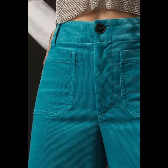Anthropologie The Colette Cropped Wide-Leg Corduroy Pants by Maeve - Picture 4 of 16